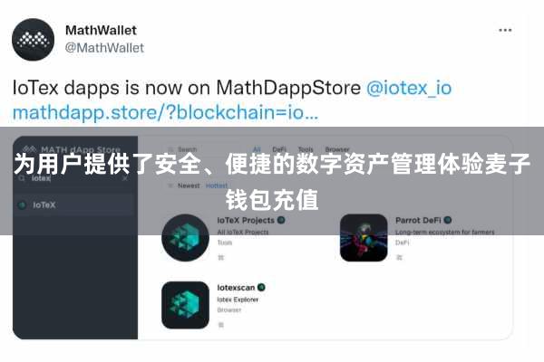 为用户提供了安全、便捷的数字资产管理体验麦子钱包充值